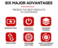 Plateforme élévatrice à ciseaux électrique autopropulsée de 6 m de fabrication chinoise, capacité optionnelle de 450 kg, tricycle élévateur à ciseaux