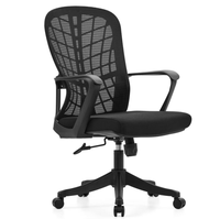 Fauteuil de bureau ergonomique moderne haut de gamme en maille avec hauteur réglable, cadre en acier inoxydable, pivotant, pour cadres