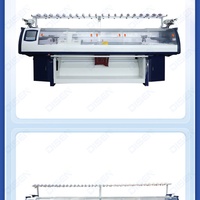 Machine à tricoter circulaire à lit plat 100 pouces, informatisée, automatique, à double jacquard, à trame, à moteur, pour tricotage de tissus à côtes, fabriquée en Chine