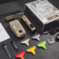 Set Pemangkas Rambut Profesional Resuxi 962 T Blade, Trimmer Rambut Elektrik, Pencukur Jenggot Tanpa Kabel, Perlengkapan Perawatan Pria