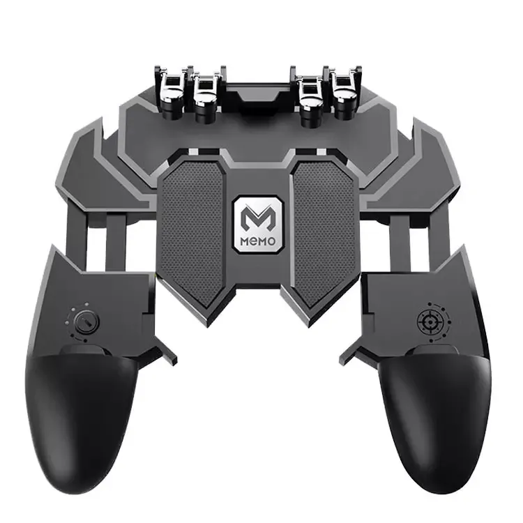 AK66 Six Finger All-in-One Mobile Game Controller For Phone Free Fire Key Aim Shooting L1 R1 Button Trigger