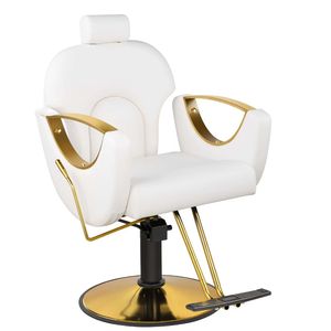Sillón de Barbería Hidráulico Moderno, Giratorio 360°, Altura Ajustable, con Reposacabezas para Peluquería - Product Image 3