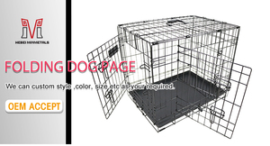 Chenils d'extérieur Sentinel pour animaux de compagnie <span class=keywords><strong>Cage</strong></span> pliante en métal pour chien <span class=keywords><strong>Cage</strong></span> à deux portes pour lapins - Product Image 4