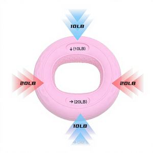 Anneau <span class=keywords><strong>de</strong></span> préhension en silicone haute élasticité, conception double résistance, entraîneur <span class=keywords><strong>de</strong></span> main pour athlètes, musiciens, dactylographes, soin des mains et <span class=keywords><strong>exercices</strong></span> - Product Image 5
