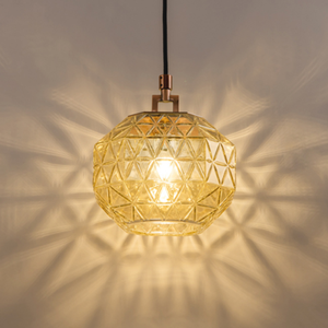 Moderno ed elegante vetro di protezione alogena carciofo antico lampadari lampade a sospensione in vetro ciotola - Product Image 1