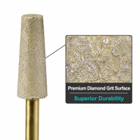Meuleuses dentaires en céramique diamantée haute efficacité HP pour le contournement et le lissage en laboratoire dentaire