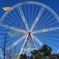 Grande Roue Géante de 101 m de Long, Fabrication Directe par une Usine Chinoise Fiable, à Vendre pour Parcs d'Attractions et Manèges