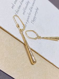 Boucles d'oreilles pendantes en or véritable 18 carats Xinfly Classic Jewel, forme goutte d'eau, personnalisées - Product Image 3