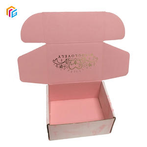 Custom Brand Logo Cardboard <strong>Cartons</strong> Packaging Mailer <strong>Boxes</strong> Pink Color Cosmetic Gift Mailer <strong>Boxes</strong> <strong>Corrugated</strong> Shipping <strong>Boxes</strong> - Product Image 2