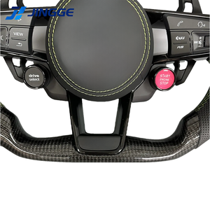 Con botón de inicio R8 y volante de carbono medio perforado para <span class=keywords><strong>Audi</strong></span> A3 A4 A5 A6 C7 C8 Q3 Q5 Q7 4L SQ5 SQ8 TTRS - Product Image 6