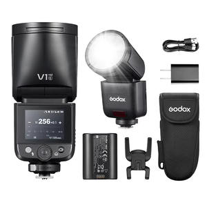 Flash <span class=keywords><strong>Godox</strong></span> V1mid TTL <span class=keywords><strong>Speedlite</strong></span> 2.4G Inalámbrico 1/8000s HSS con Cabezal Redondo para Canon, Sony, <span class=keywords><strong>Nikon</strong></span>, Fujifilm - Product Image 1