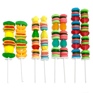 Fabricant de bonbons Halal Hot Dog Hamburger doux en forme de <span class=keywords><strong>sucette</strong></span> collations exotiques Gummy Stick Candy(28pcs/ctn) - Product Image 5