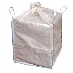 Hot Sale 1 Ton 1000KG Jumbo Bag Big Bag Super Sack With Flat Bottom Discharge FIBC Bulk Bag