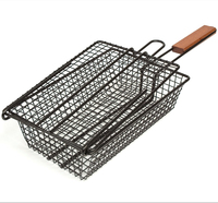 Barbecue légumes fruits de mer volaille et viandes mécanisme de verrouillage Unique pour retourner facilement les aliments poignée pliable pour un rangement Compact