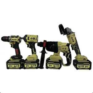 Feng Bao nhà máy điện khoan Kit 21vbrushless Cordless công cụ điện trong 4in1 trường hợp Feng Bao