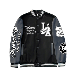 Bomber <b>Jackets</b> High Quality <b>Men's</b> Lettermen <b>Baseball</b> <b>Jacket</b> Front Custom Embroidery DTF Logos Patches Heated Knitted Worste - Product Image 1
