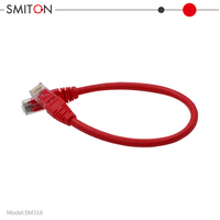 Câble de raccordement réseau UTP Cat6, connecteur RJ45, câble Ethernet, gaine en PVC, 23AWG