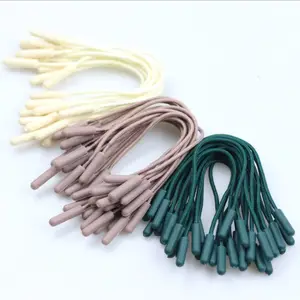 Wholesale Round Polyester Cord Zipper Puller With Plastic Ends