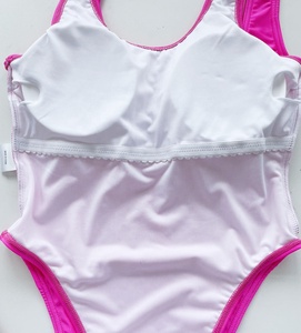 Costume da bagno intero sexy da donna con logo personalizzato OEM, senza schienale, taglie forti, vita alta, in Spandex/Nylon, con imbottitura rimovibile - Product Image 5