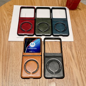 Venta al por mayor para <span class=keywords><strong>Motorola</strong></span> <span class=keywords><strong>Razr</strong></span> 40 Ultra Funda de cuero de lujo para Moto <span class=keywords><strong>Razr</strong></span> 50 Ultra Fold Phone case - Product Image 1