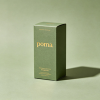 Caja de Embalaje de Papel Cosmético con Logotipo Personalizado de Lujo, Color Verde, con Relieve, Caja de Regalo Plegable Holográfica para una Experiencia de Desempaquetado Única