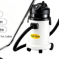 Aspirateur humide/sec portable léger de 30 L à moteur sans balais avec technologie cyclonique et réservoir en plastique pour usage commercial et domestique