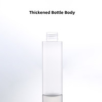 Botella de Spray de Plástico PET Esmerilado de 100 ml y 200 ml, con Cuello Plateado Brillante, Hombro Plano, Recargable, para Cosméticos