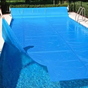 Couverture de piscine bleue argentée de haute qualité, couverture solaire automatique pour piscine en mousse à bulles - Product Image 6