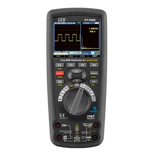 CEM DT-9989 Highly Accurate Professional Digital Multimeter, 50,000 Count, 2-in-1, Oscilloscope and Calibration Functions