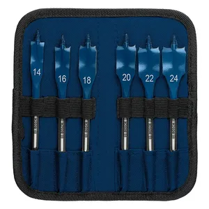 <span class=keywords><strong>BOSCH</strong></span> 2608900332 Expert Self Cut Speed Spade Drill Bit Set 6 pièces 14/16/18/20/22/24mm Perçage à grande vitesse pour le travail du bois - Product Image 2