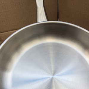 Sartén de acero inoxidable sin recubrimiento de 28cm, sartén de acero 18/10 para huevos fritos y tortitas, sartén para cocinar - Product Image 4
