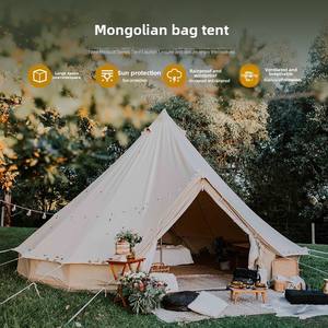 Tente pyramidale de luxe Glamp <span class=keywords><strong>Yourte</strong></span> avec cheminée pour extérieur Farmhouse B & B Camping - Product Image 5