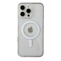 Coque de téléphone transparente antichoc en TPU+PC à chargement sans fil et aimant puissant, prix usine, pour iPhone Xs Xr 17 16 15 Pro Max