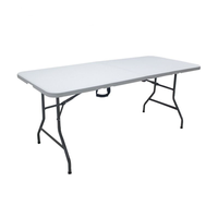 Table pliante en plastique HDPE, table pliable portable pour la restauration en plein air, les banquets et les événements