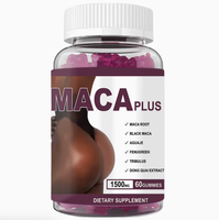 Produits de beauté en marque blanche OEM/ODM, supplément naturel pour adultes, 60 capsules, gommes de maca rouge