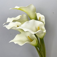 Haute qualité vraie touche Calla lys fleurs artificielles blanc rose Calla fleur de lys pour Table fête de mariage décoration de la maison
