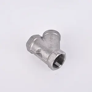 RTS Stainless Steel 201 304 Female Thread Y Type Strainer DN50 / Y Type Strainer Check Valve/ Filter Valve Y Strainer