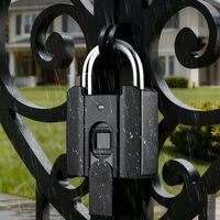 Serrure de porte intelligente à empreinte digitale avec déverrouillage biométrique par application, cadenas intelligent à code OEM pour la maison