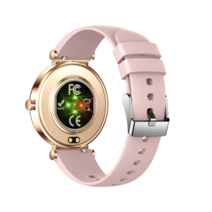 นาฬิกาอัจฉริยะสำหรับผู้หญิงหรูหราสีทอง <span class=keywords><strong>Y16</strong></span> 1.32 "AMOLED BT Call 6.8มม. บางเฉียบเตือนสุขภาพสตรีนาฬิกาอัจฉริยะ - Product Image 6