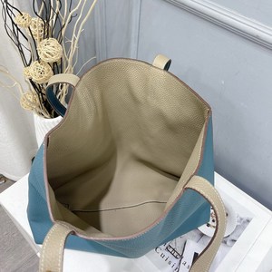 Bolso de cuero de vaca auténtico de doble cara para mujer, bolsa de mano con logotipo impreso personalizado, de diseñador de lujo, de calidad superior, novedad - Product Image 4