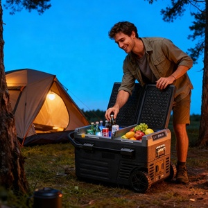 Nouvelle conception, glacière à double zone de 35L, 45L, 55L avec mode congélateur, réfrigérateur électrique portable pour <span class=keywords><strong>voiture</strong></span> - Product Image 2