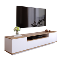 Meuble TV moderne en panneaux de bois pour salon, design respectueux de l'environnement, meubles personnalisables pour la maison