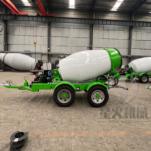 Camion mélangeur à béton d'occasion à 4 roues, 1,5 m3, moteur à essence, mélangeur de chantier, 1 m3, 2 m3, 3 m3, camions mélangeurs à béton - Product Image 1