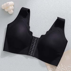 บราไร้โครงแบบไร้ตะเข็บ สายกว้าง ปิดด้านหน้า ช่วยเก็บทรงด้านหลัง สวมใส่สบาย เหมาะสำหรับผู้หญิงหน้าอกใหญ่ ใช้ได้ทั้งใส่เล่นกีฬาและในชีวิตประจำวัน - Product Image 2