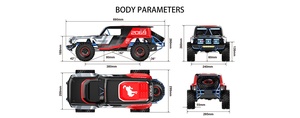 Nuevo MJX H8P 1/8 escala Metal sin escobillas RC Cars 2S 3S todoterreno camión Rock Crawler ALLROCK Defender escalada 4WD RC Cars - Product Image 3