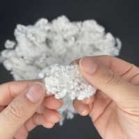 Matériau de remplissage hcs en fibres discontinues de polyester à fonction psf 3D recyclée