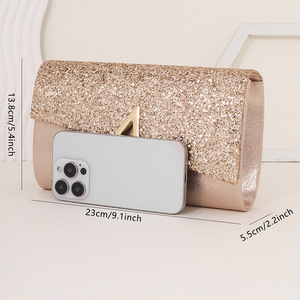 Wholesale Shiny Evening <strong>Clutch</strong>: Bridesmaid, Party Dress Crossbody Bag Glam <strong>Wedding</strong> <strong>Clutch</strong>: Shiny Party &amp; Evening Crossbody Bag - Product Image 4