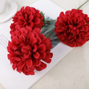 Dalia Artificial al por Mayor para Decoración de Bodas, Flor de Tela Blanca, Dalia de Lujo para Decoración del Hogar, Centro de Mesa - Product Image 5