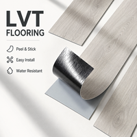 Dalles de vinyle autocollantes 60 x 60 LVT aspect bois, imperméables, résistantes aux taches, faciles à nettoyer, pour chambre et salon, directement de l'usine