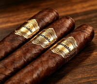 Bague de cigare personnalisée en papier d'art gaufré à la feuille d'or, impression d'étiquettes de cigare avec logo privé pour accessoires d'emballage de cigares